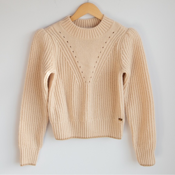 Scotch & Soda alpaca/wool blend puff sleeve pullover - Picture 2 of 7